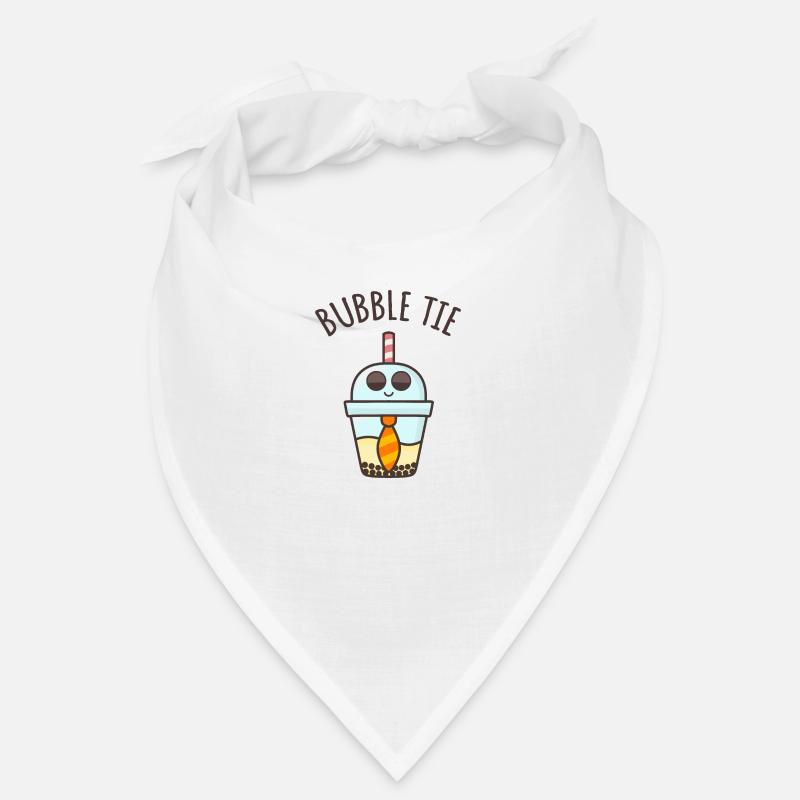 Bubble Tie, Bubble Tea + Tie Pun Bandana