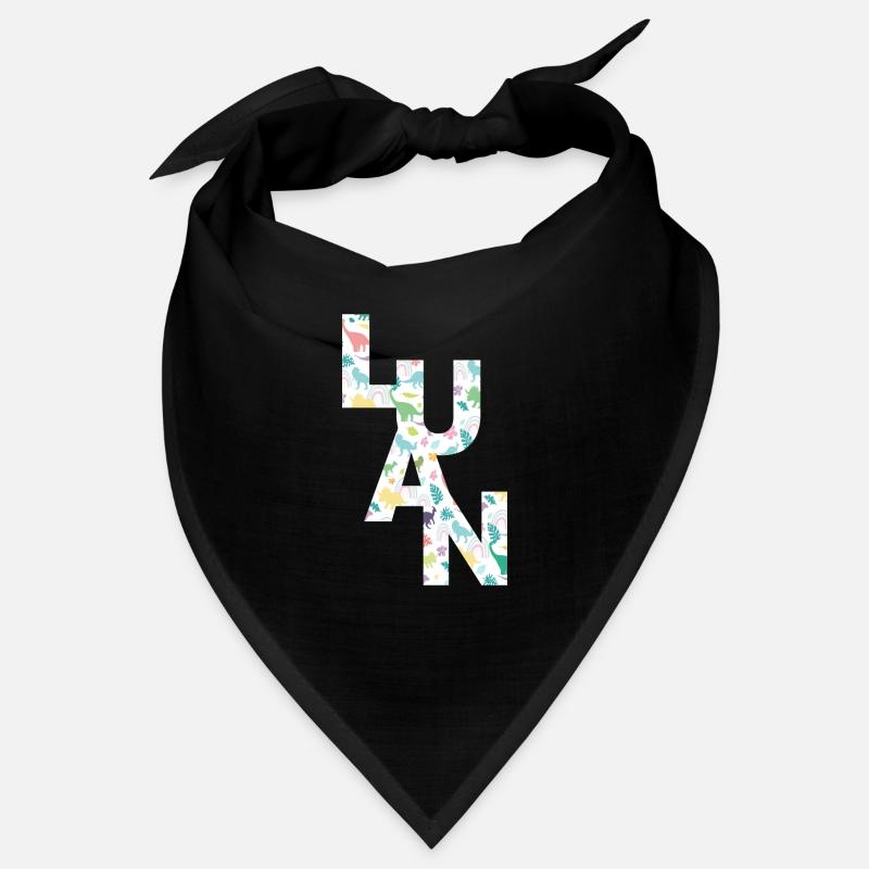 LUAN - Beautiful boy name with dinosaur Bandana