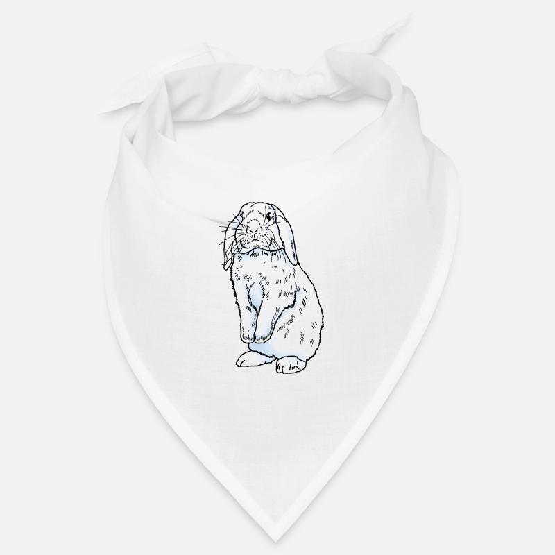 Rabbit white Bandana