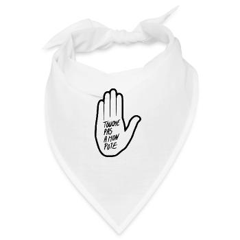 Meinen Kumpel nicht anfassen - Bandana - Weiß - Vorne