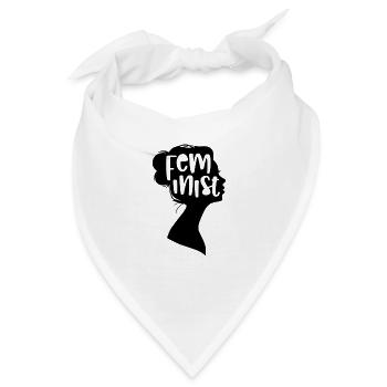 Feminist - Bandana - Weiß - Vorne