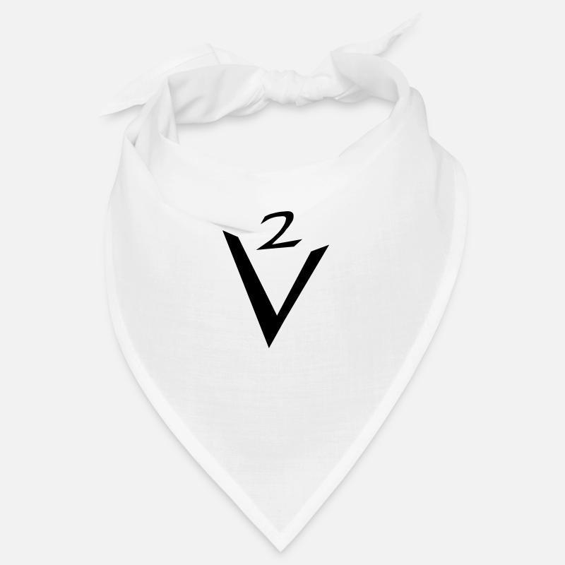 V2 Schriftzug - Bandana - Weiß