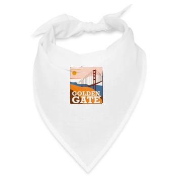 Golden Gate Bridge - Bandana - Weiß - Vorne