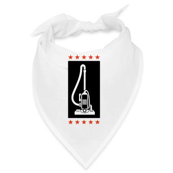 Staubsauger Putzen - Bandana - Weiß - Vorne