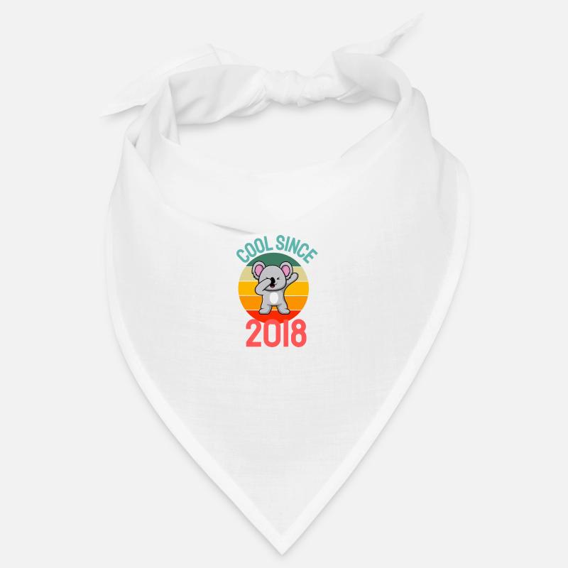 Cool seit 2018 Retro Dabbing Koala 4. Geburtstag Bandana