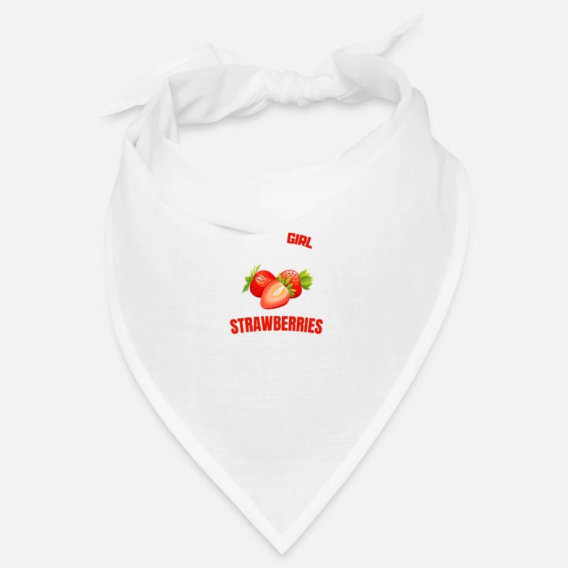 Sommer Obst Rote Beeren Mädchen Geschenk Erdbeere Bandana