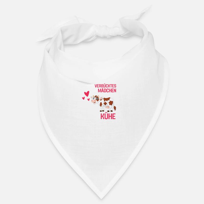 Bauernhof Tier Mädchen Bauer Geschenk Lustiges Kuh Bandana