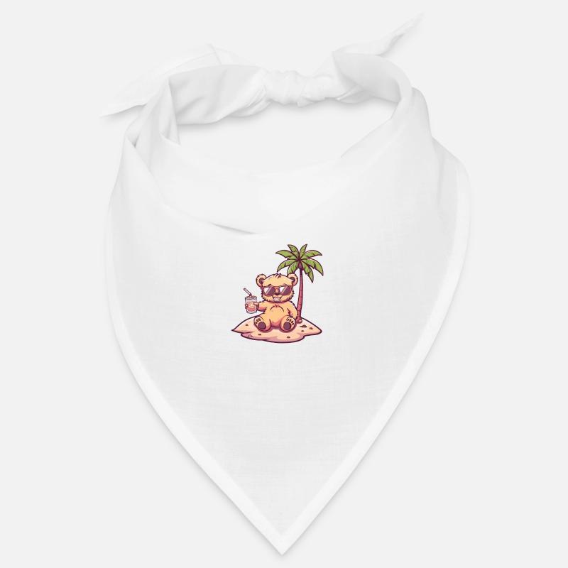 Bär Insel Sommer Palme Bandana