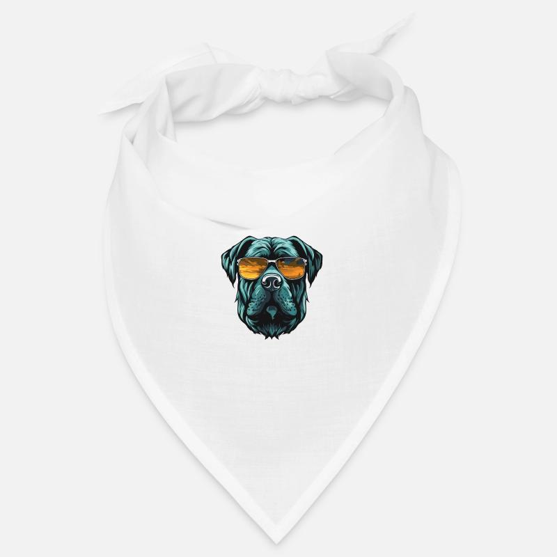 Mastiff Hund Kopf Cool Bandana