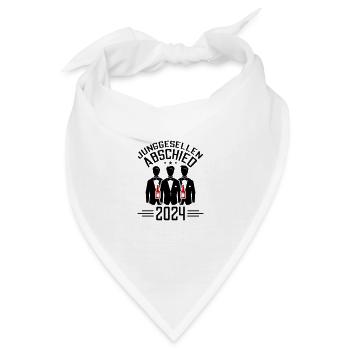 Junggesellen Abschied 2024 - Bandana - Weiß - Vorne