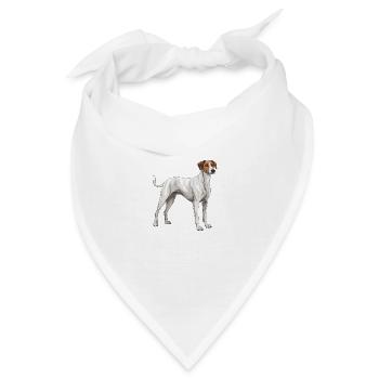 Greyhound Hund - Bandana - Weiß - Vorne