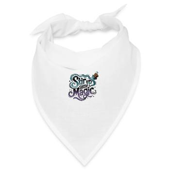 Wunschlampe Wunsch Geschenk Wünsche Erfüllung - Bandana - Weiß - Vorne
