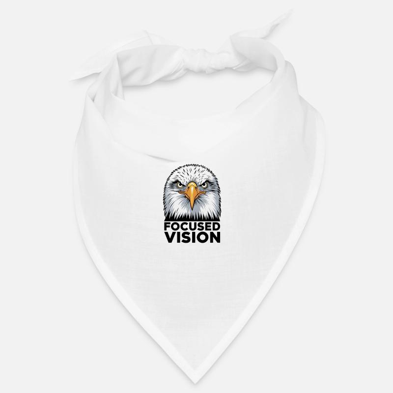 Focused Eagle Vision Inspirational Quote Bandana