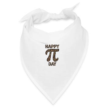 Happy Pi Day Leopard Design - Bandana - Weiß - Vorne