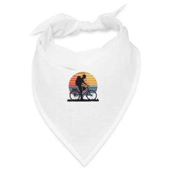 Rennrad Rennradfahrer Fahrradrennen Radrennen - Bandana - Weiß - Vorne