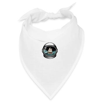 Abenteuerliche Seefahrt im Weltraumhelm - Bandana - Weiß - Vorne