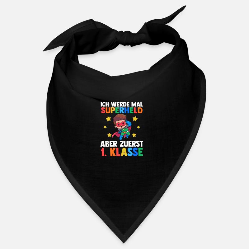 Superheld Erste Klasse Einschulung Schulkind Bandana