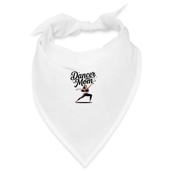 Stolze Tänzer-Mama: Eleganz Und Anmut Im Tanz - Bandana - Weiß - Vorne