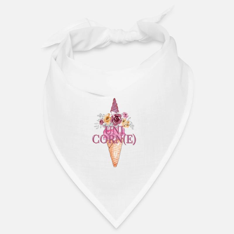 einzigartiges Einhorn Eiswaffel Kegel Bandana