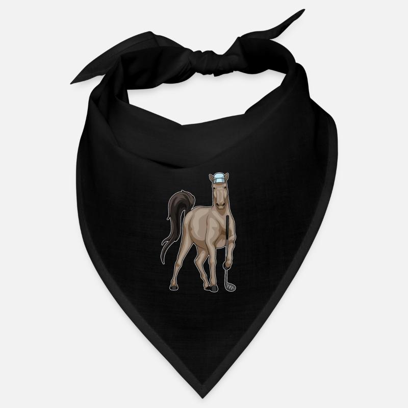 Pferd Golf Golfschläger Bandana