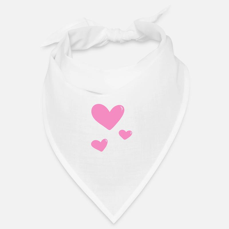 Rosa Herzchen Bandana