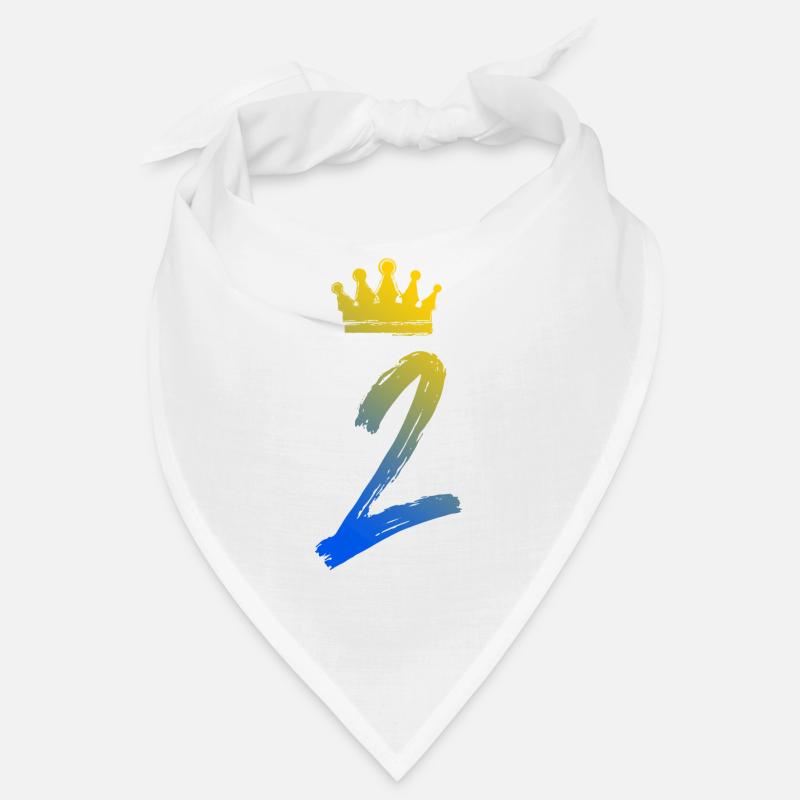 2 Zahl Krone Bandana