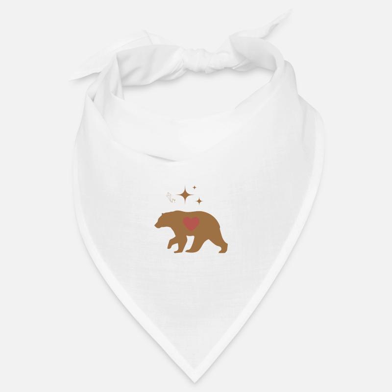 Ourse avec cœur Bandana