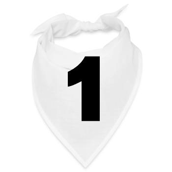 1 - Bandana - Weiß - Vorne