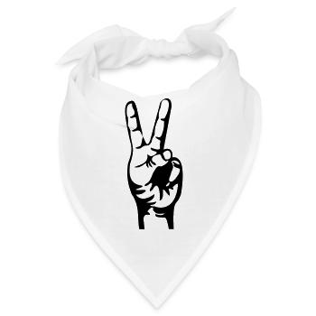 biker wave - Bandana - Weiß - Vorne