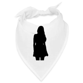 Modell Mädchen Silhouette - Bandana - Weiß - Vorne