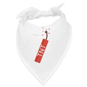 TNT Dynamit Stange - Bandana - Weiß - Vorne