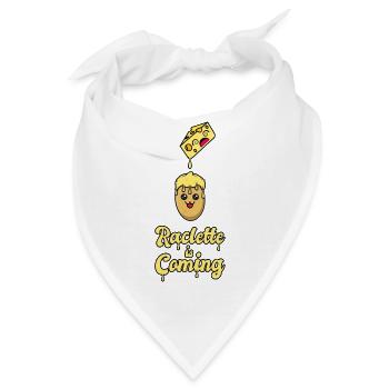 Raclette Is Coming - Bandana - Weiß - Vorne