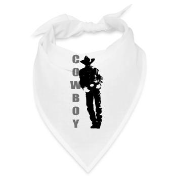 Cowboy - Bandana - Weiß - Vorne