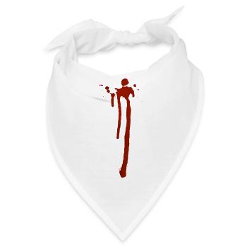 Blood - Bandana - Weiß - Vorne