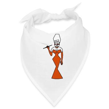 Glanz - Bandana - Weiß - Vorne