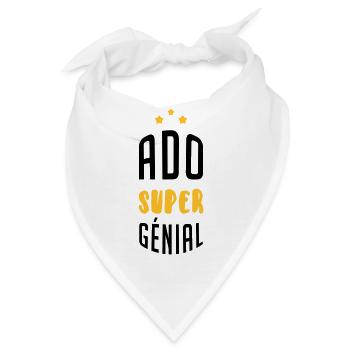 Teenager / Jugendliche / Jugendlicher / Kind - Bandana - Weiß - Vorne