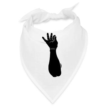 Arm Salz streuen - Bandana - Weiß - Vorne