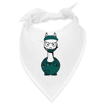 Die Alpaka OP-Schwester - Bandana - Weiß - Vorne