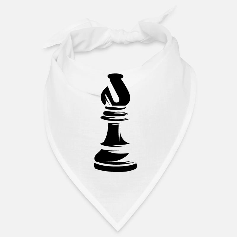 bishop läufer figur schach chess symbol Vektor Bandana