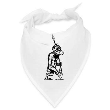 höhlenmensch Vorfahre Menschenaffe Evolution - Bandana - Weiß - Vorne