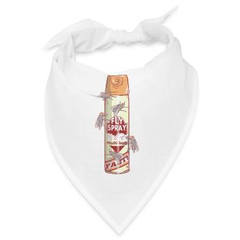 Lustige Dose Fliegenspray - Bandana - Weiß - Vorne