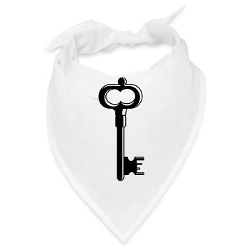 Alter Schlüssel - Bandana - Weiß - Vorne