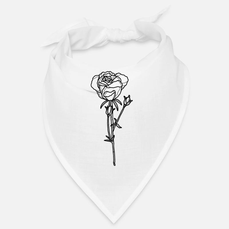 Flower Rose Bandana