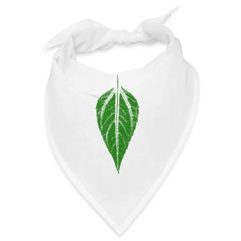 Blatt Topinambur - Bandana - Weiß - Vorne