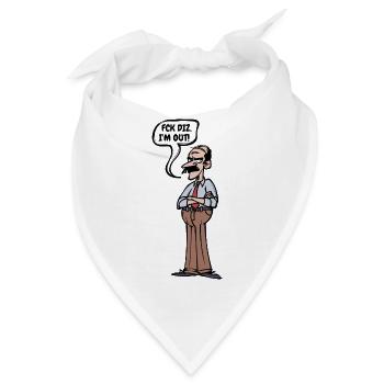 Auszeit Statement Ruhestand Pensionär Lebensabend - Bandana - Weiß - Vorne