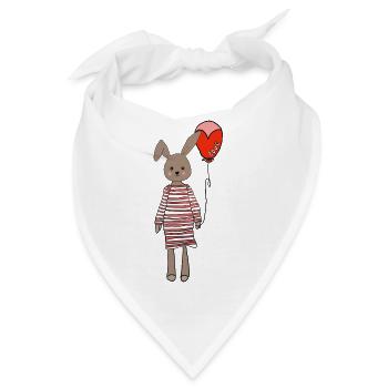 Osterfest Hase - Bandana - Weiß - Vorne