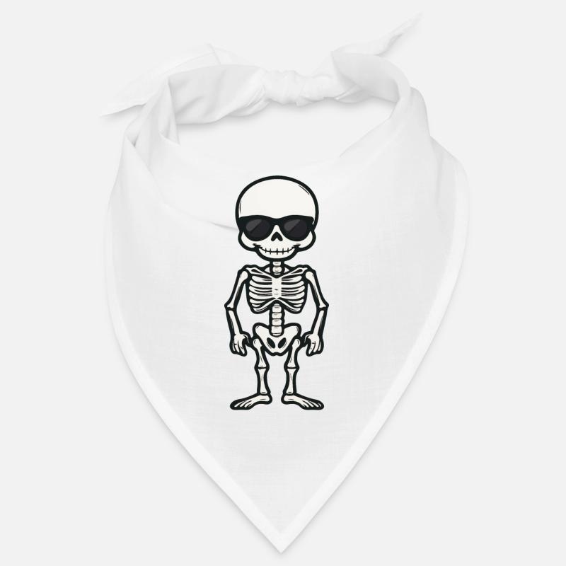 Skelett Comic Halloween Sonnenbrille Bandana