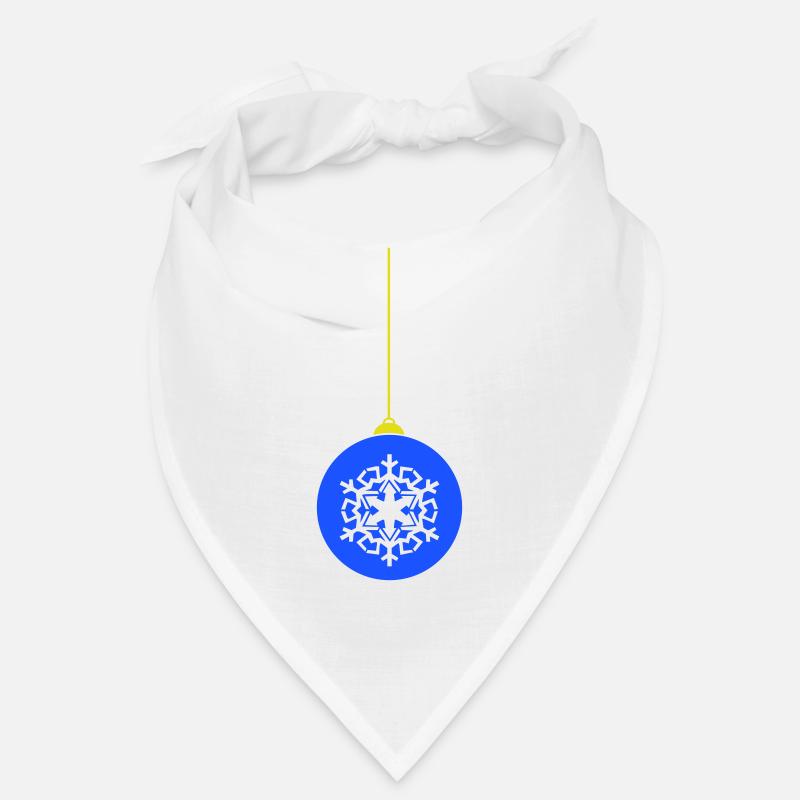 Weihnachtskugel deko - Bandana - Weiß
