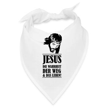 jesus die wahrheit - Bandana - Weiß - Vorne