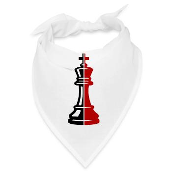 Schach König Figur - Bandana - Weiß - Vorne